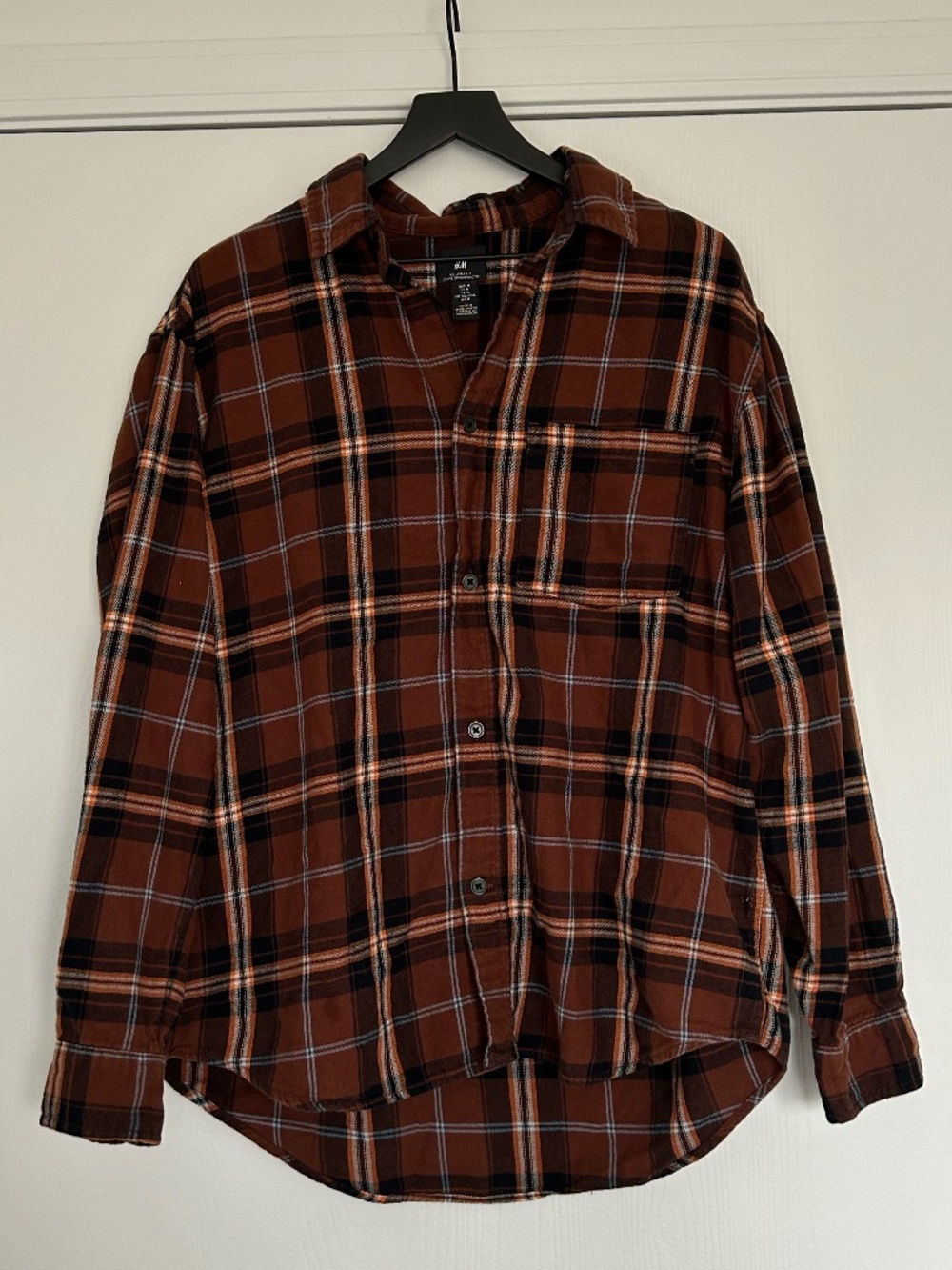 Brown Plaid Top - H&M - Size M